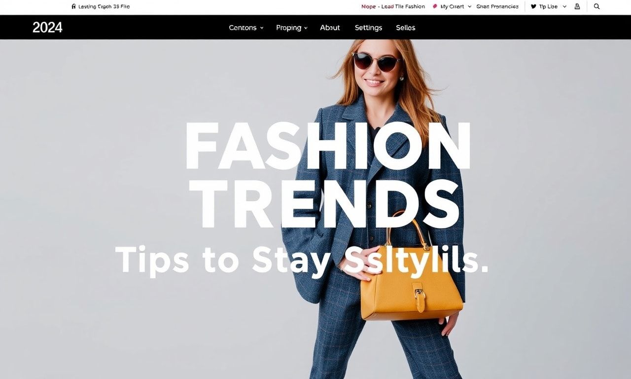 2024 Moda Trendleri: Stilde Güncel Kalmak İçin İpucları