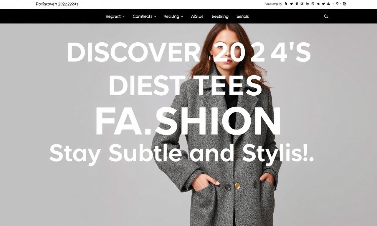 2024'ün En Trend Giysilerini Keşfedin: Stille Dikkat Çekin!