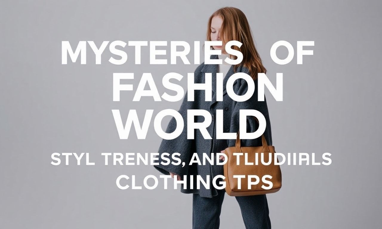 Moda Dünyasının Gizemleri: Stil Trendleri ve Giyim İpuçları