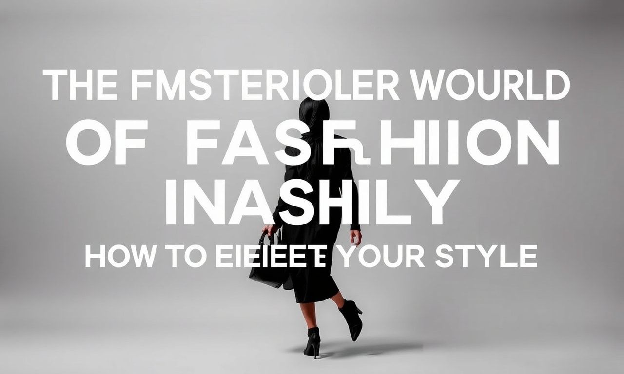 Moda Dünyasının Gizemli Dünyası: Stilinizi Nasıl Yükseltebilirsiniz
