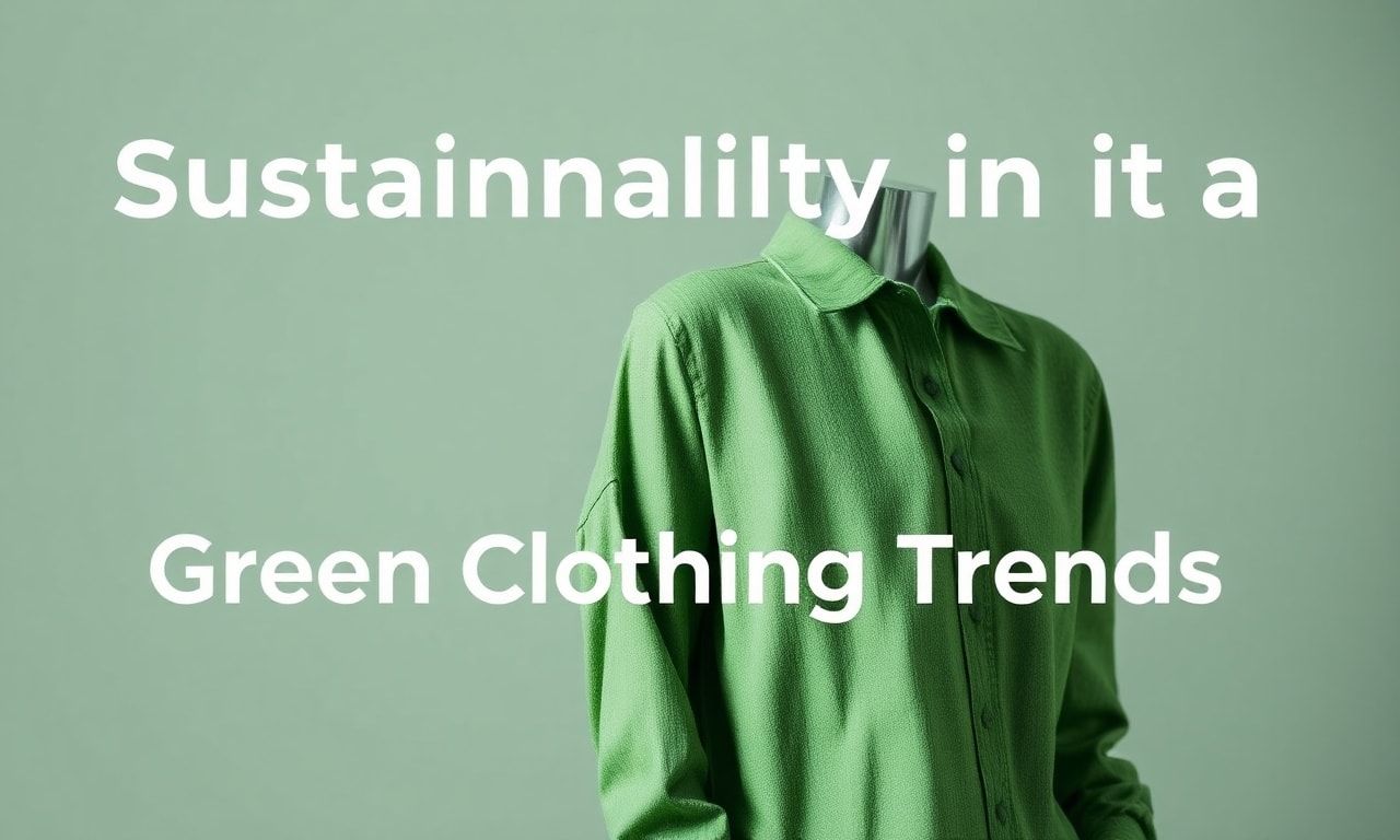 Moda Dünyasında Sürdürülebilirlik: Yeşil Giyim Trendleri