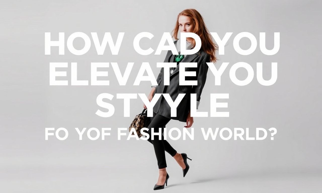 Moda Dünyasında Stilinizi Nasıl Yükseltebilirsiniz?