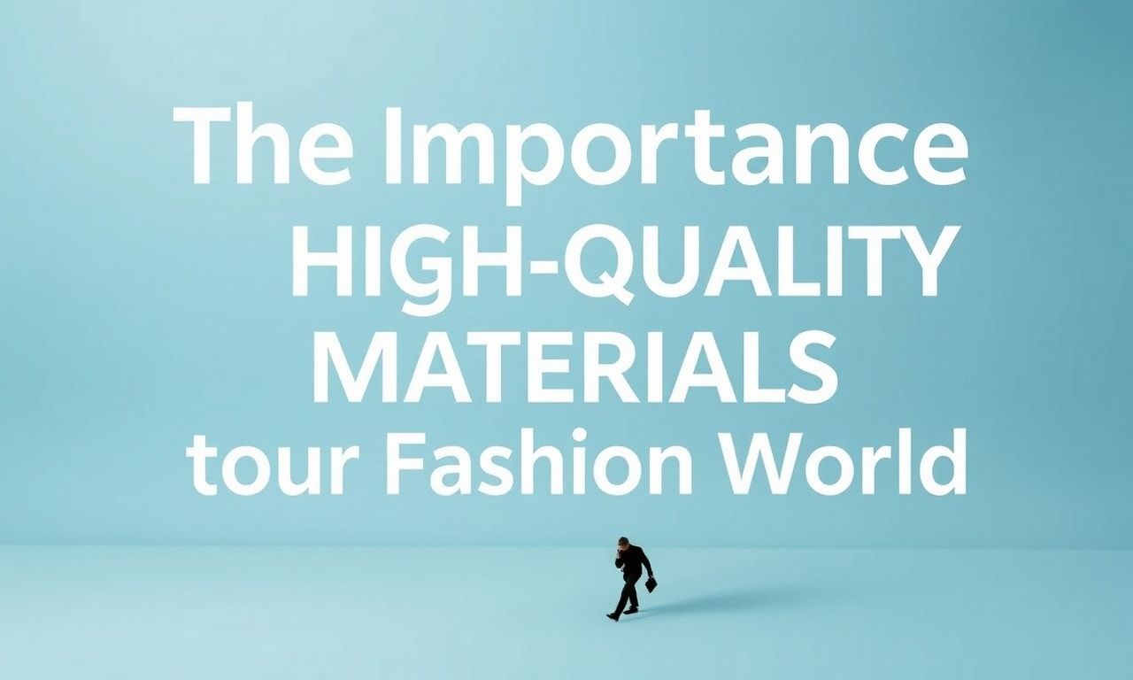 Moda Dünyasında Yüksek Kaliteli Malzemelerin Önemi