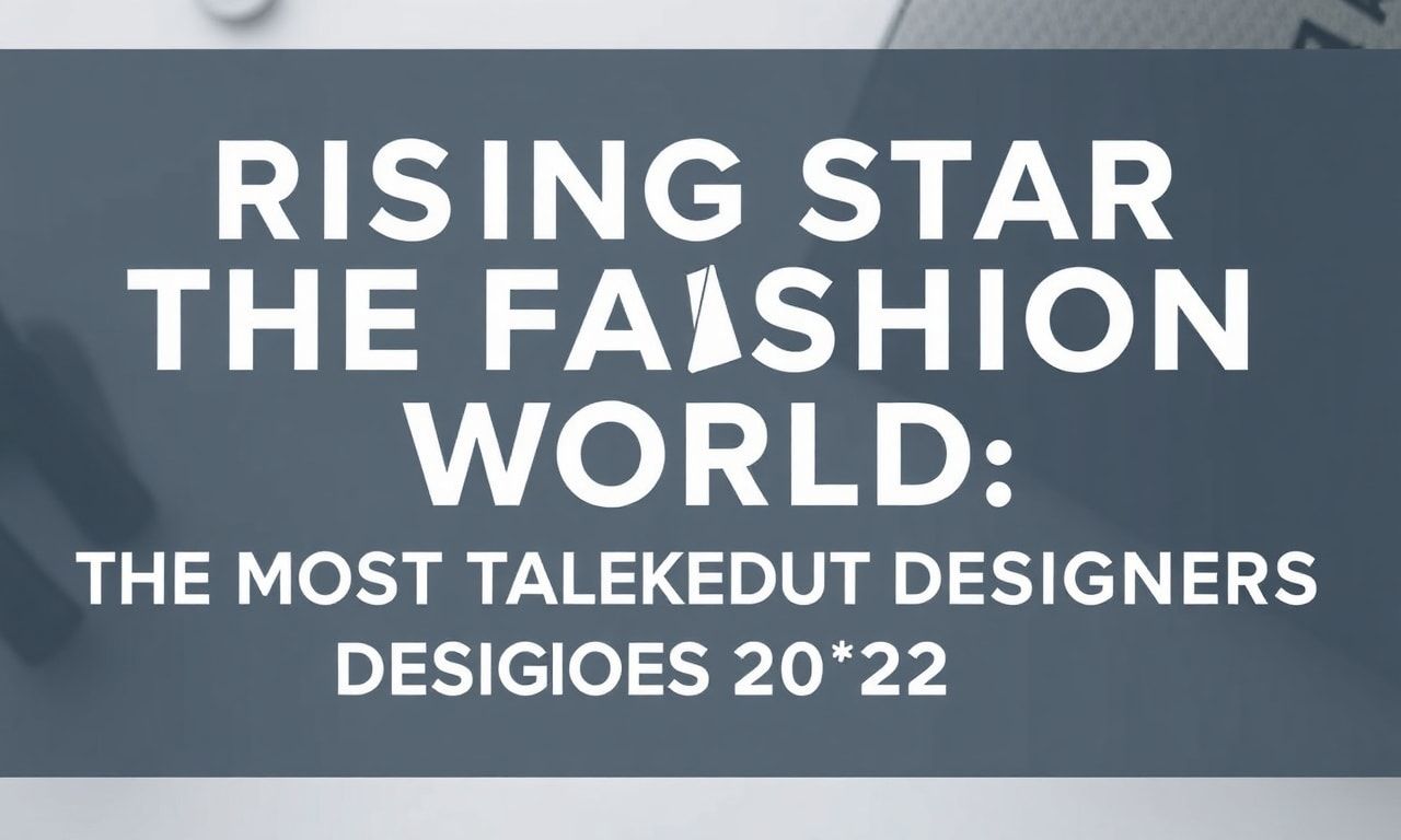 Moda Dünyasında Yükselen Yıldızlar: 2023'in En Çok Konuştuğu Tasarımcılar