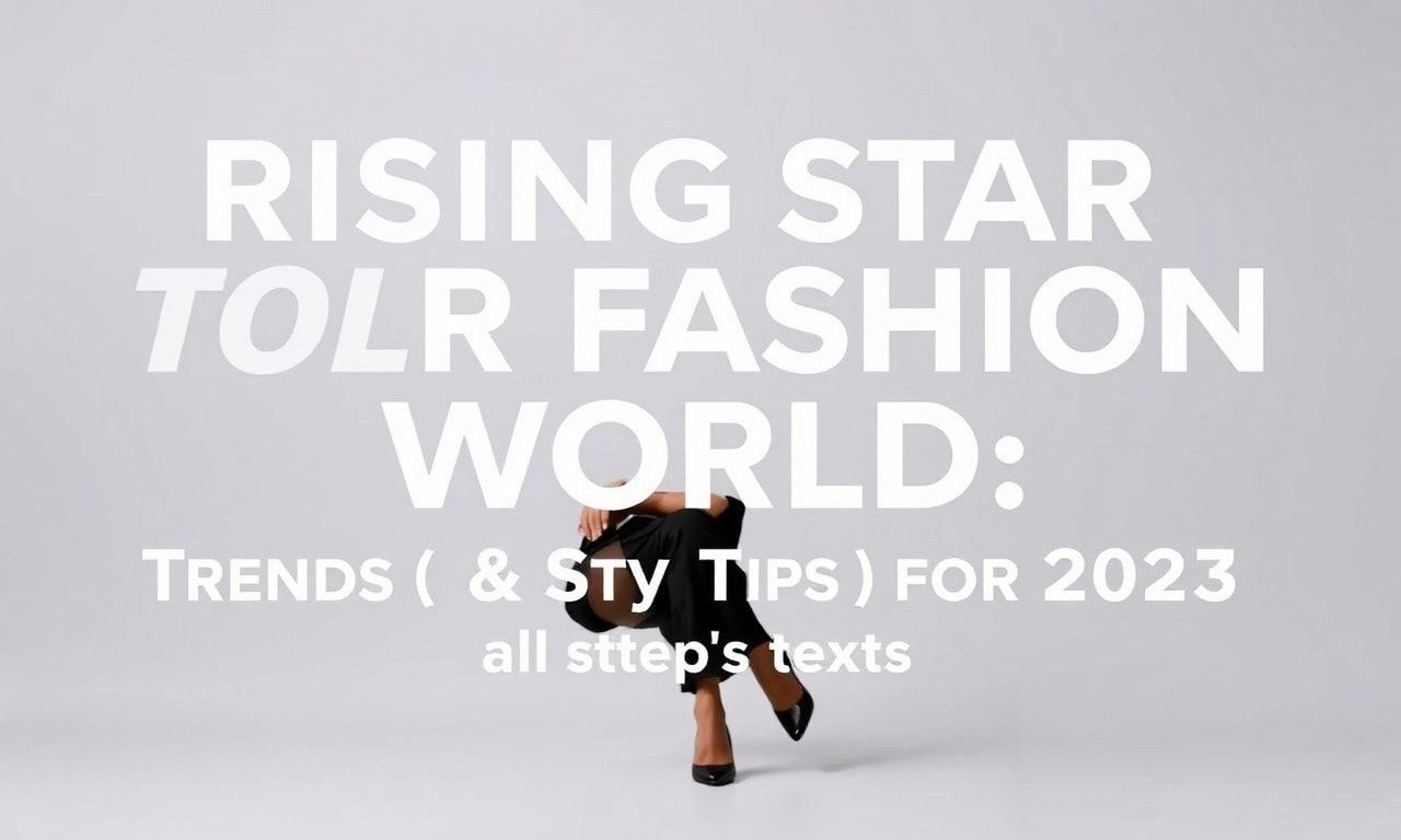 Moda Dünyasında Yükselen Yıldızlar: 2023'nin Trendleri ve Stil İpucuları