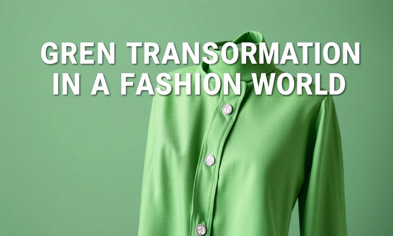 Moda Dünyasında Yeşil Dönüşüm: Çevre Dostu Giysiler