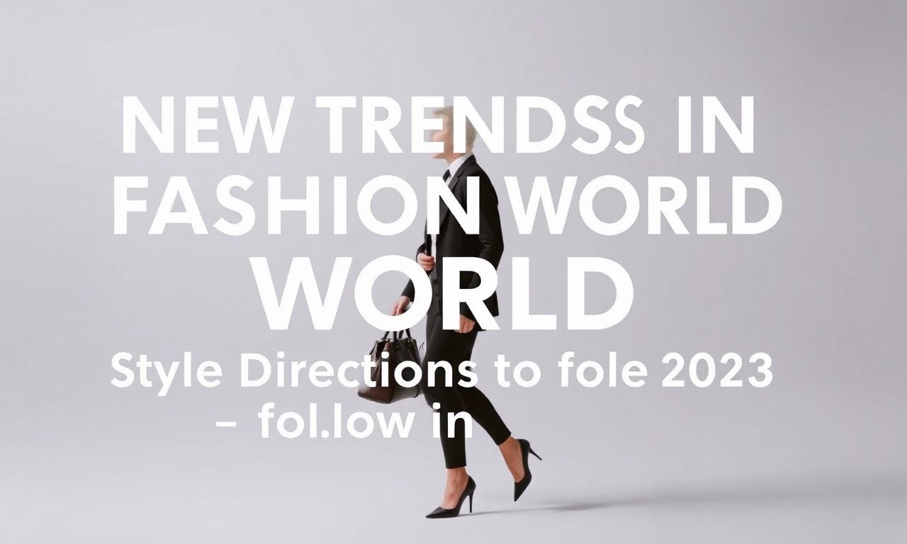 Moda Dünyasında Yeni Trendler: 2023'te Takip Edilmesi Gereken Stil Yönleri