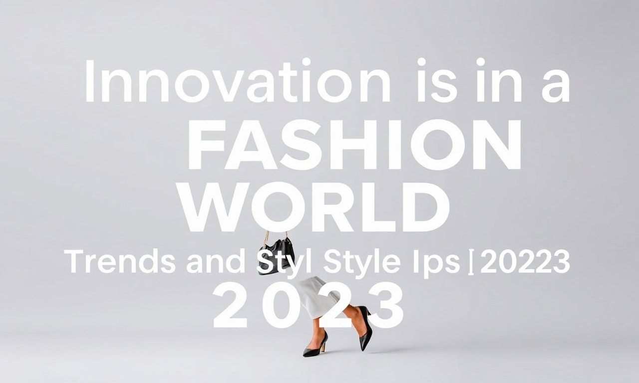 Moda Dünyasında Yenilikler: 2023'ün Trendleri ve Stil İpucuları